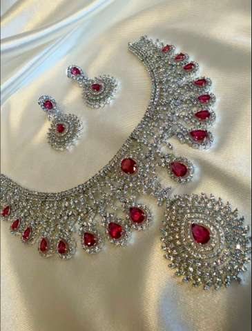 Inayat Emerald & Ruby AD Grand Choker Set