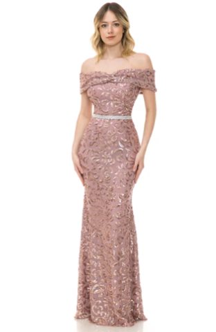 Windsor Embellished Rhinestone-Belted Sheath Dress - Image 5