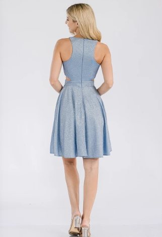 Celeste Cutout Halter Cocktail Mini - Image 4