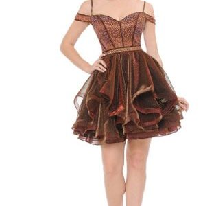 Esme Stone-Studded Corset Tiered Party Dress