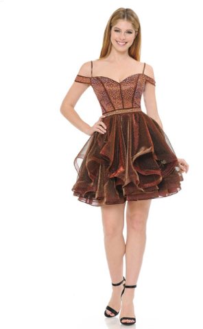 Esme Stone-Studded Corset Tiered Party Dress