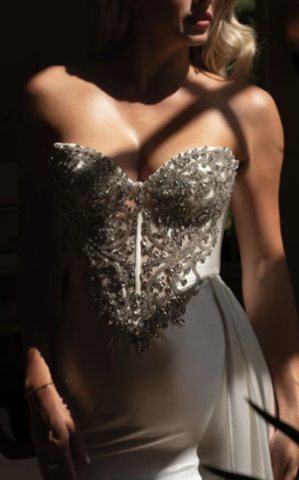 Brigitte — Crystal-Encrusted Sweetheart Evening Gown - Image 3