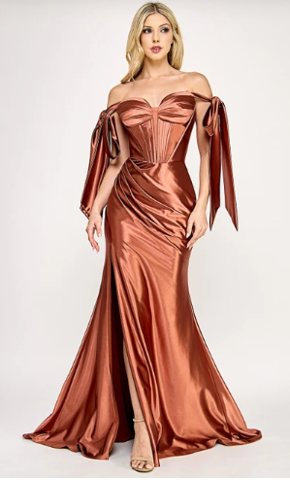 The Vivienne Ribbon-Strap Corset Gown - Image 6