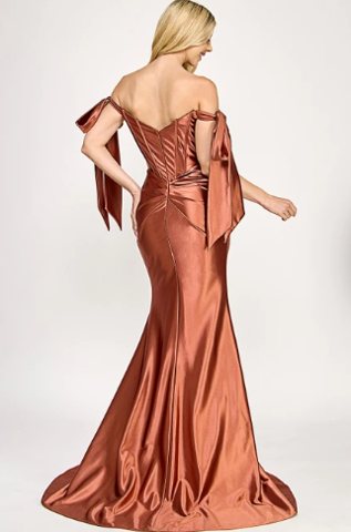 The Vivienne Ribbon-Strap Corset Gown - Image 7